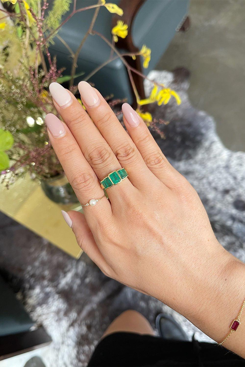 YI COLLECTION-Echo Ring-YELLOW GOLD
