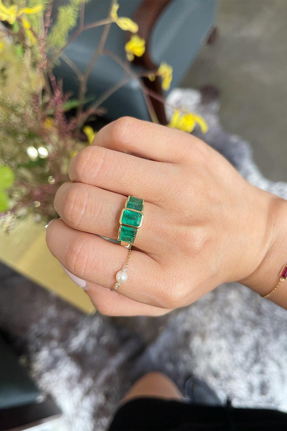 YI COLLECTION-Echo Ring-YELLOW GOLD