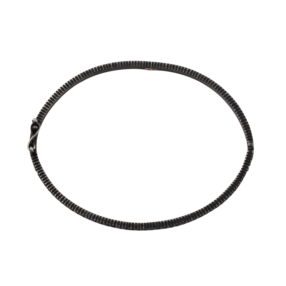 YOSSI HARARI-Lilah Black Diamond Hinge Bangle-GILVER