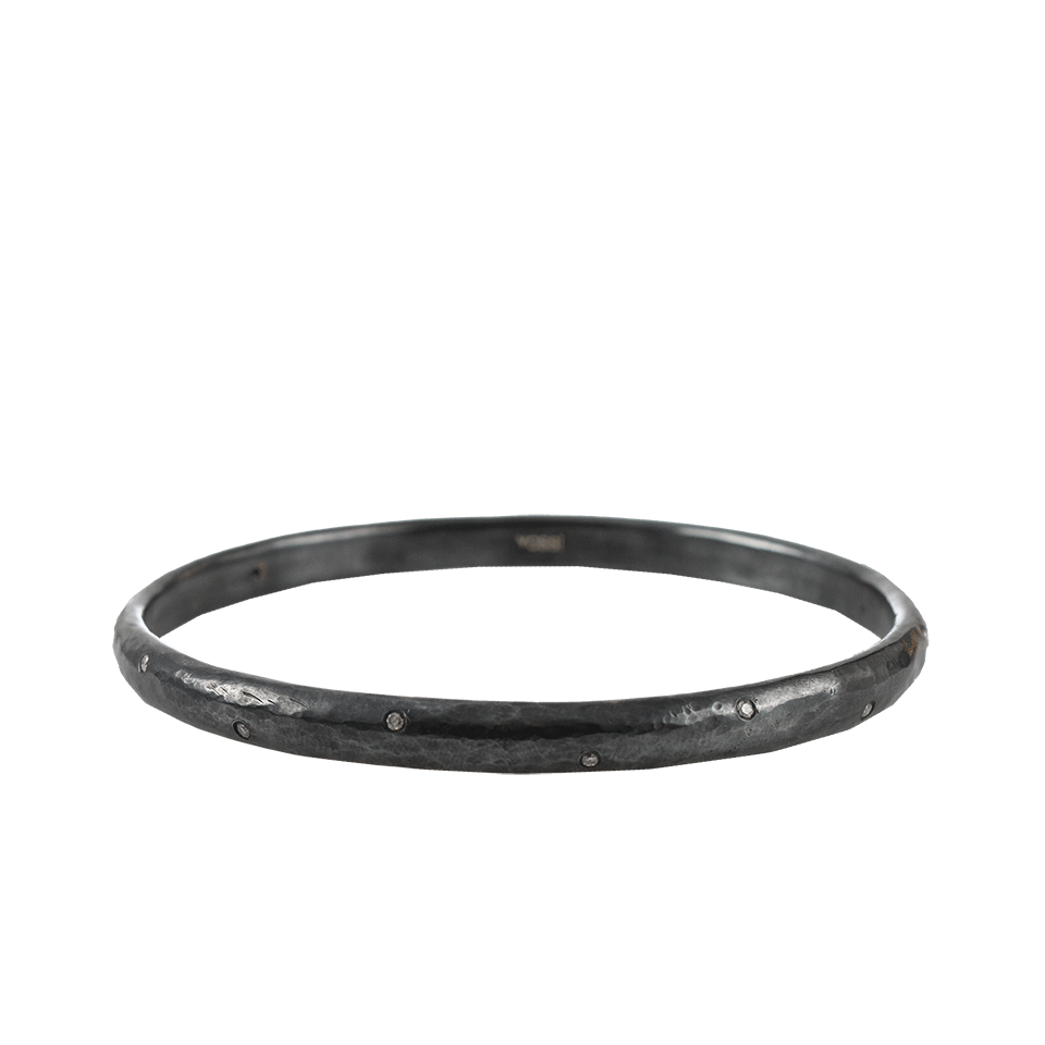 YOSSI HARARI-Medium Mica Bangle with Small Diamonds-GILVER