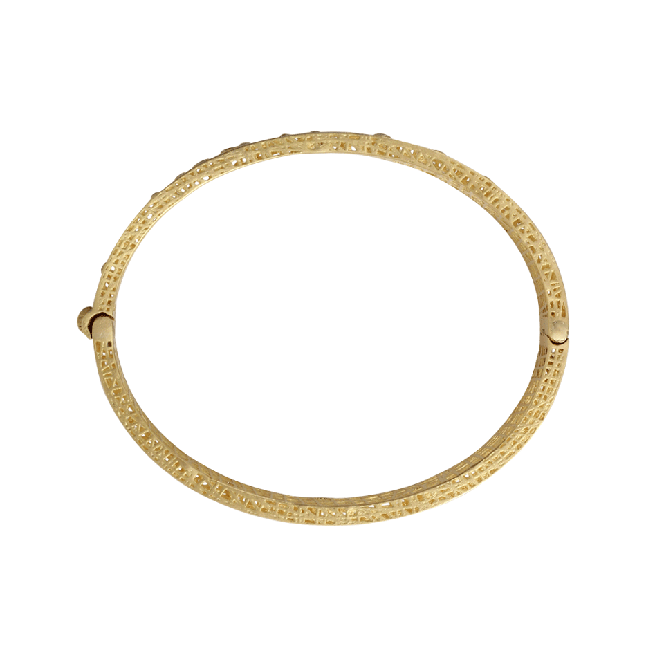 YOSSI HARARI-Champagne Diamond Lace Cuff-YELLOW GOLD