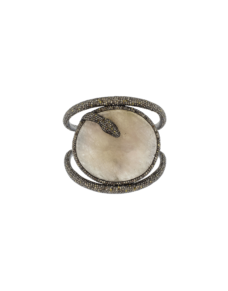 YOSSI HARARI-Dalia Snake Cuff Bracelet-GILVER