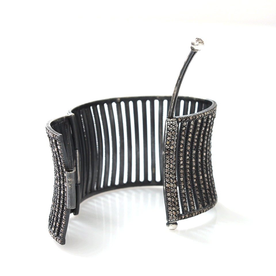 YOSSI HARARI-Large Lilah Corset Cuff-GILVER