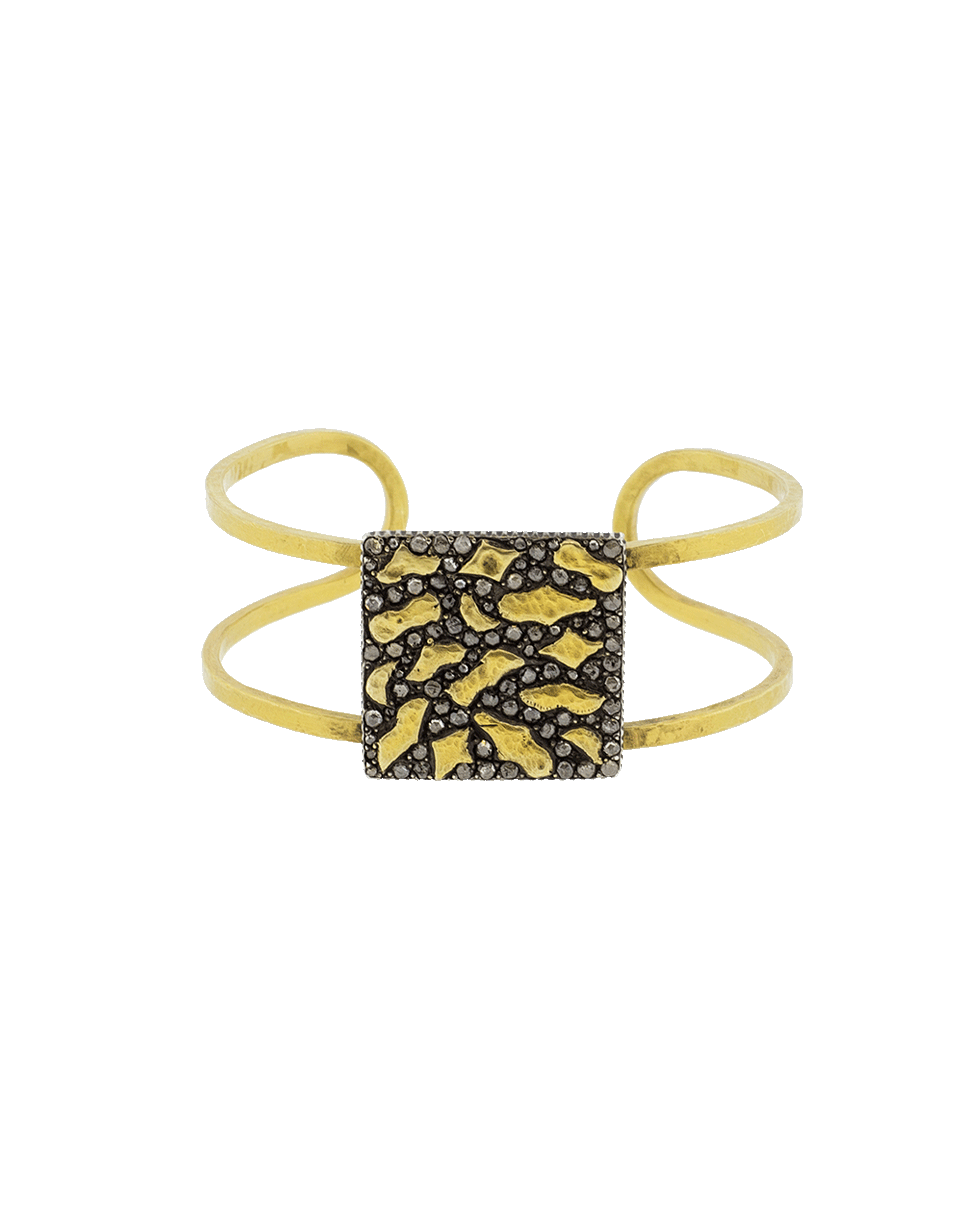 YOSSI HARARI-Small Libra Cuff Bracelet-YELLOW GOLD