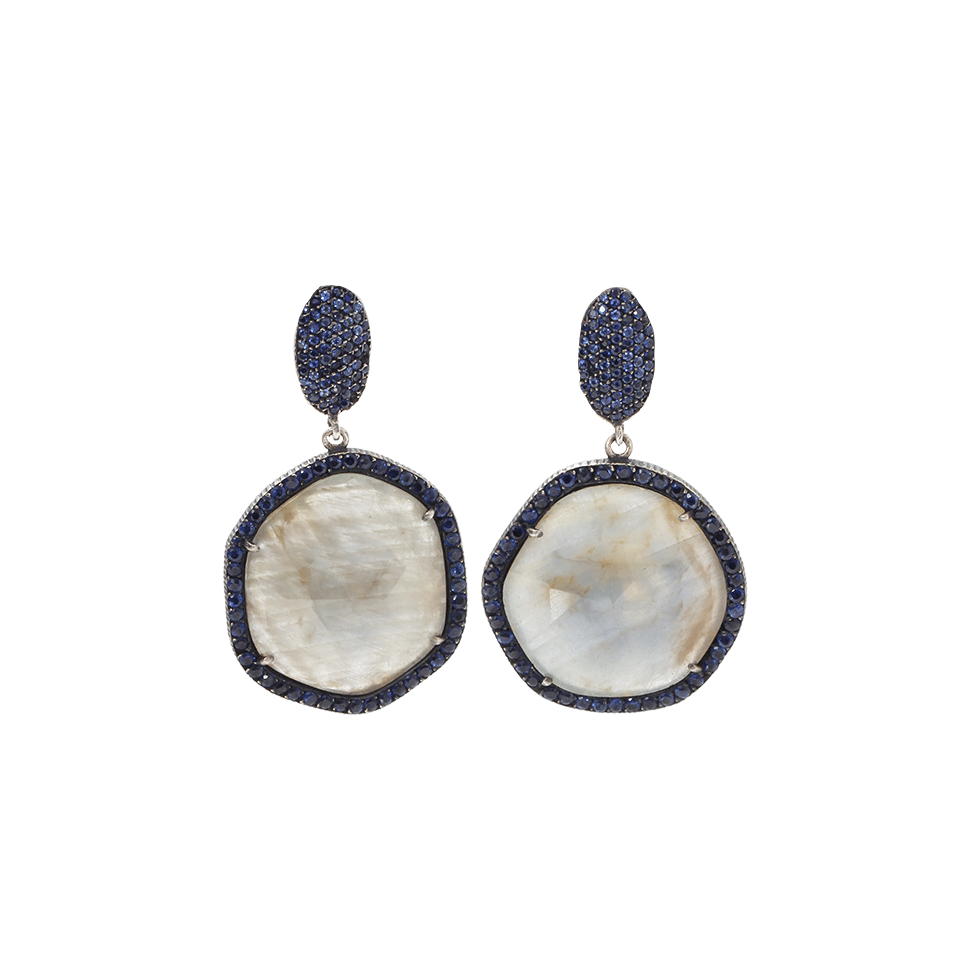 YOSSI HARARI-Carmen Sapphire Slice Earrings-GILVER