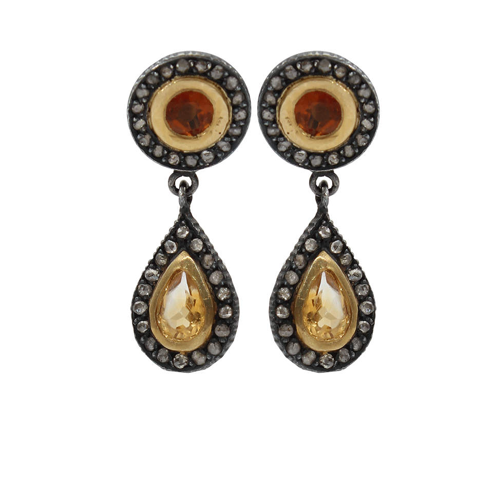 YOSSI HARARI-Ella Citrine Earrings-GILVER