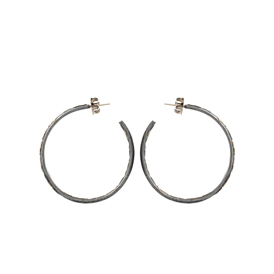 YOSSI HARARI-Large Libra Hoop Earrings-GILVER