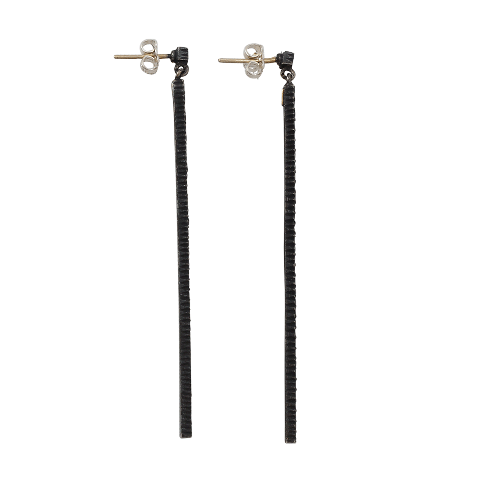 YOSSI HARARI-Lilah Black Diamond Stick Earrings-GILVER