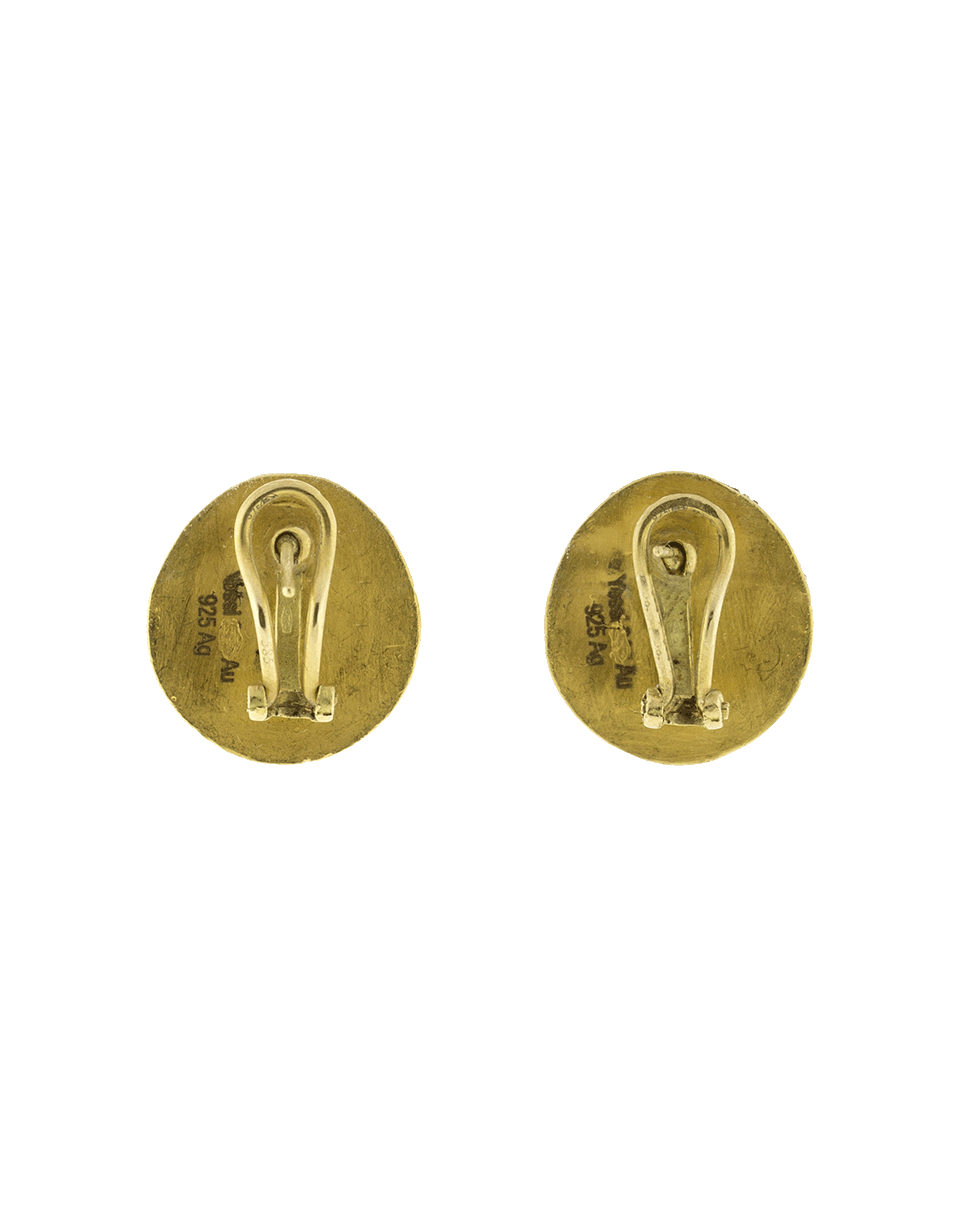 YOSSI HARARI-Roxanne Fire Opal Stud Earrings-GILVER