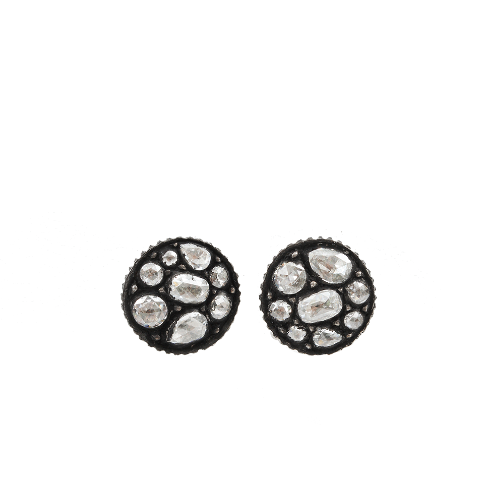 YOSSI HARARI-Sara Diamond Mosaic Stud Earrings-GILVER