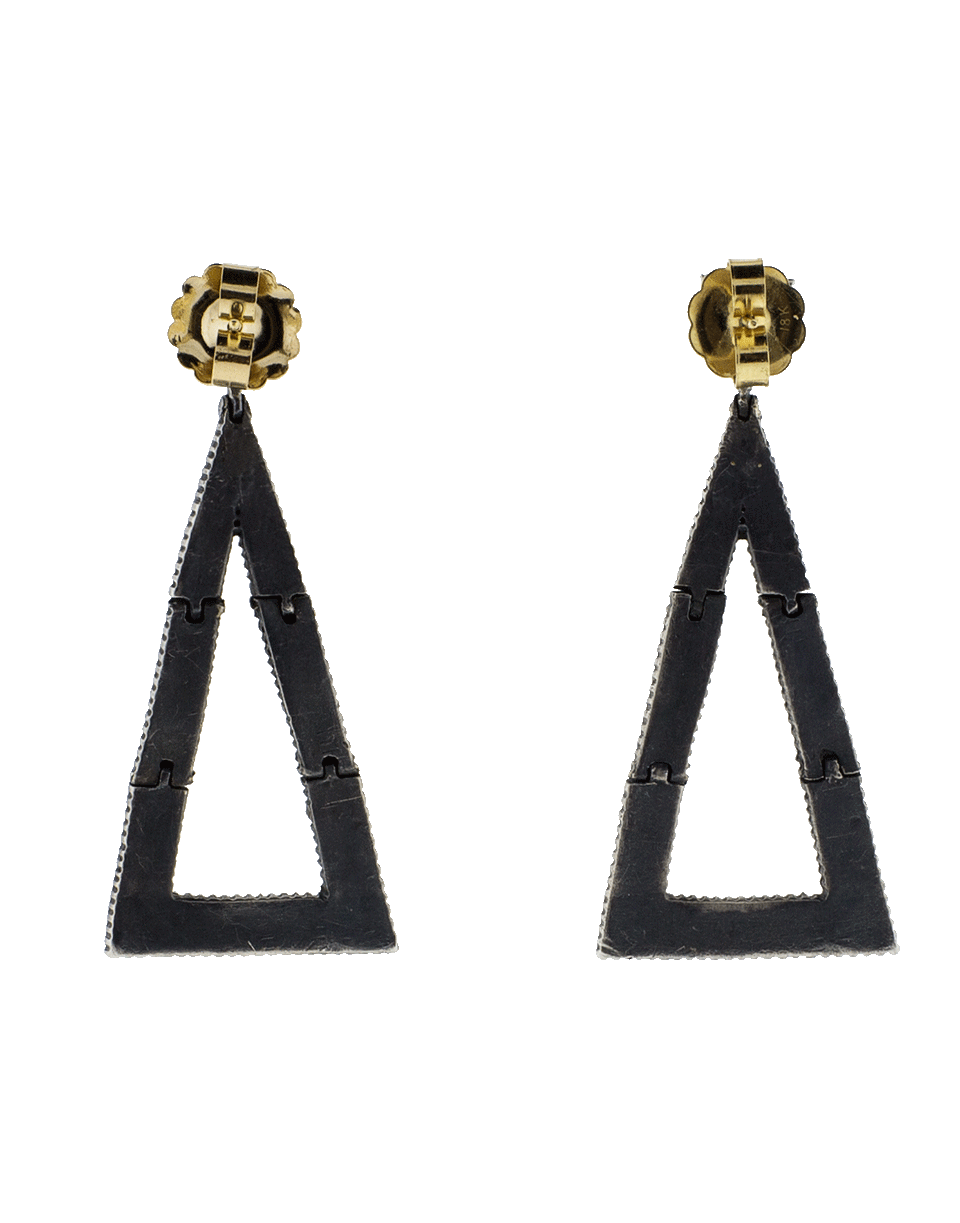 YOSSI HARARI-Sara Triangle Earrings-GILVER