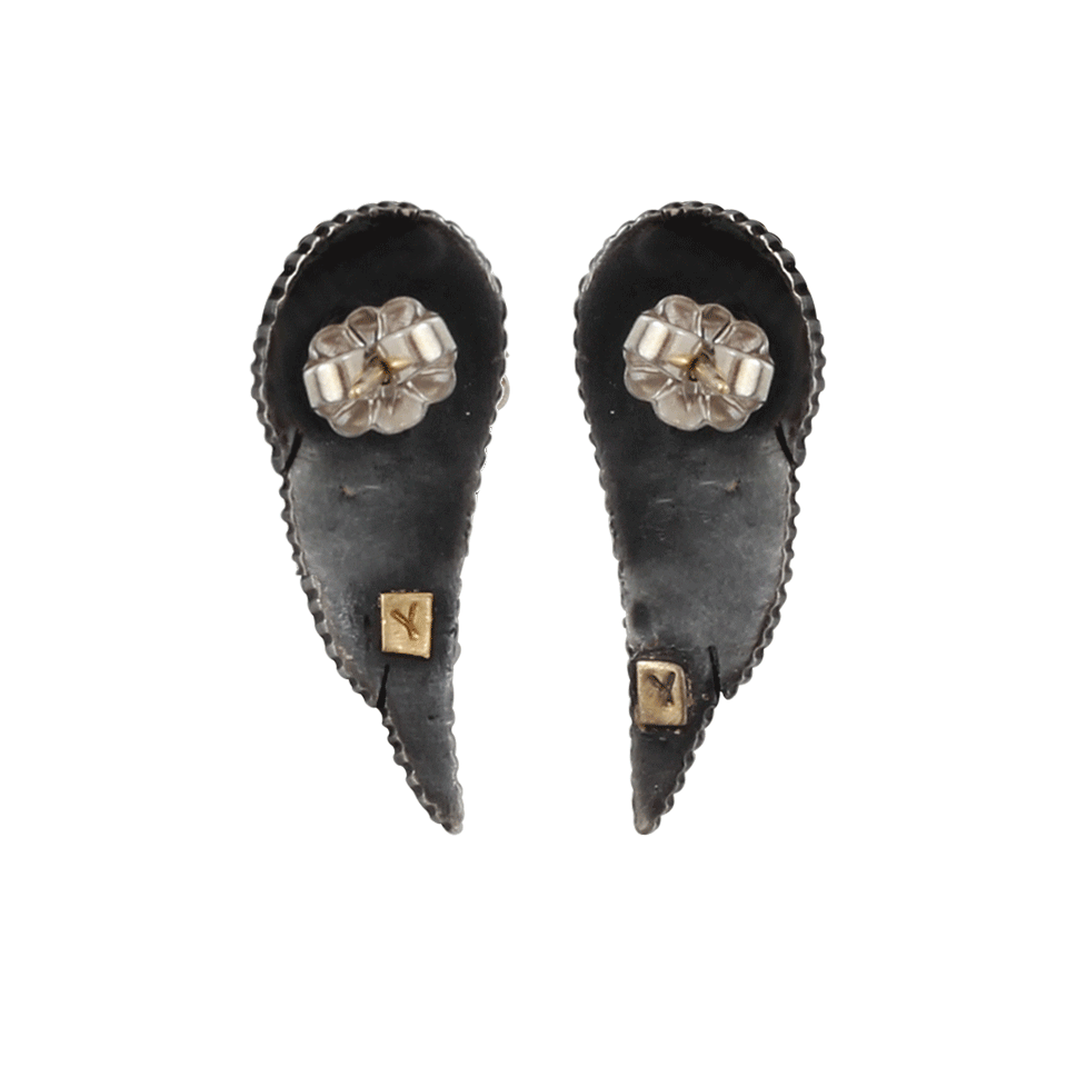 YOSSI HARARI-Sara Wing Diamond Mosaic Earrings-GILVER