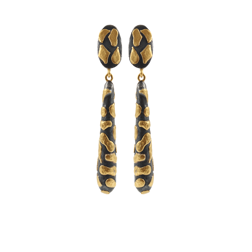 YOSSI HARARI-Libra Skinny Drop Earrings-GLVR/GLD