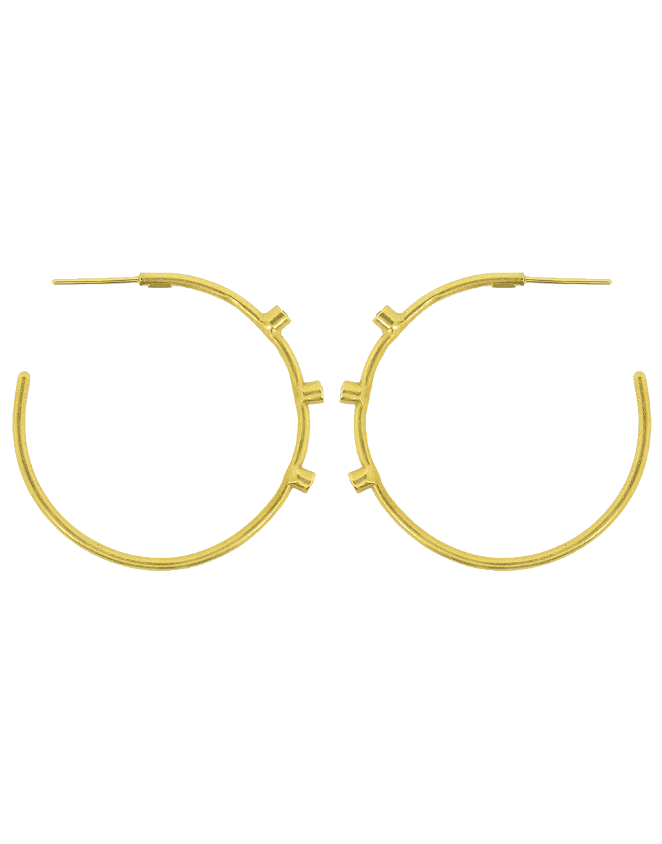 YOSSI HARARI-Medium Jane Hoop Earrings-YELLOW GOLD
