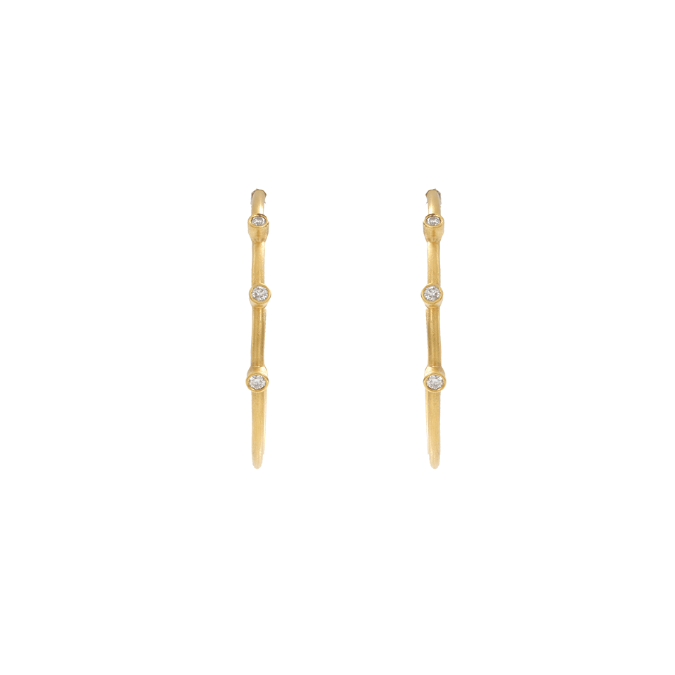 YOSSI HARARI-Medium Jane Hoop Earrings-YELLOW GOLD