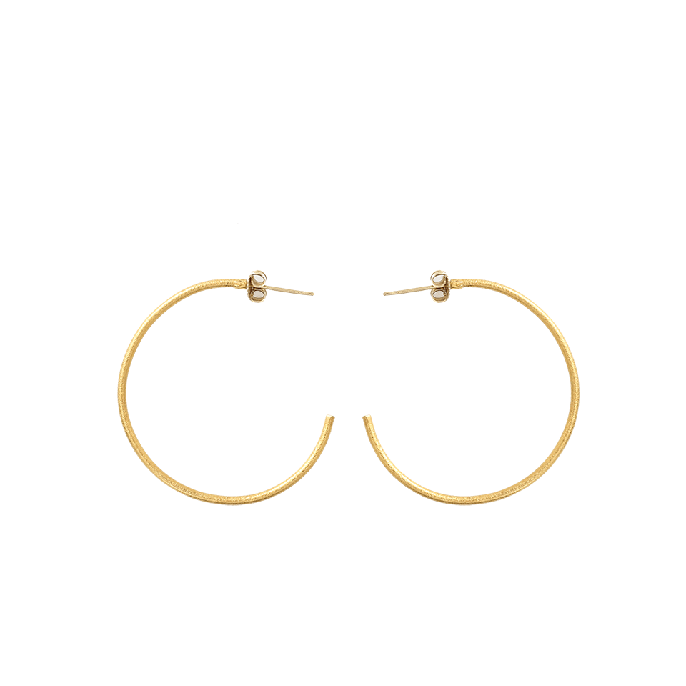 YOSSI HARARI-Large Jane Hoop Earrings-YLLW GLD