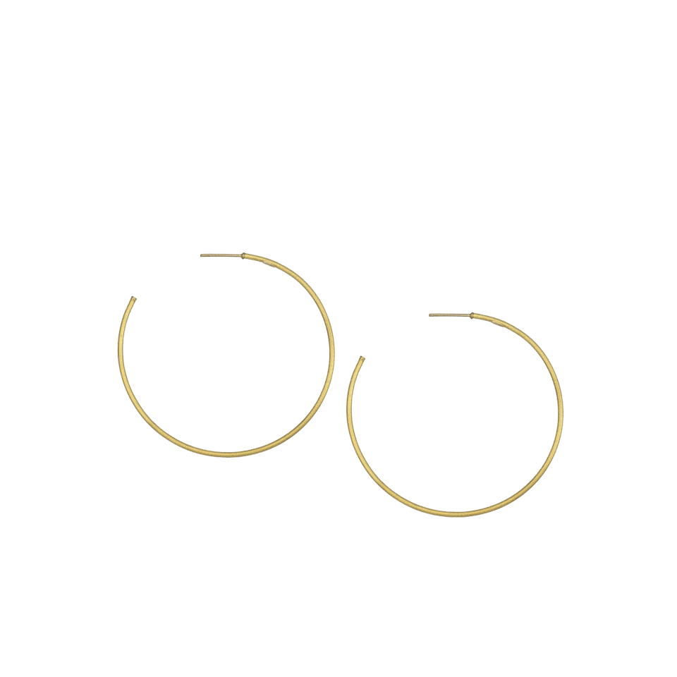 YOSSI HARARI-Large Jane Hoop Earrings-YLLW GLD