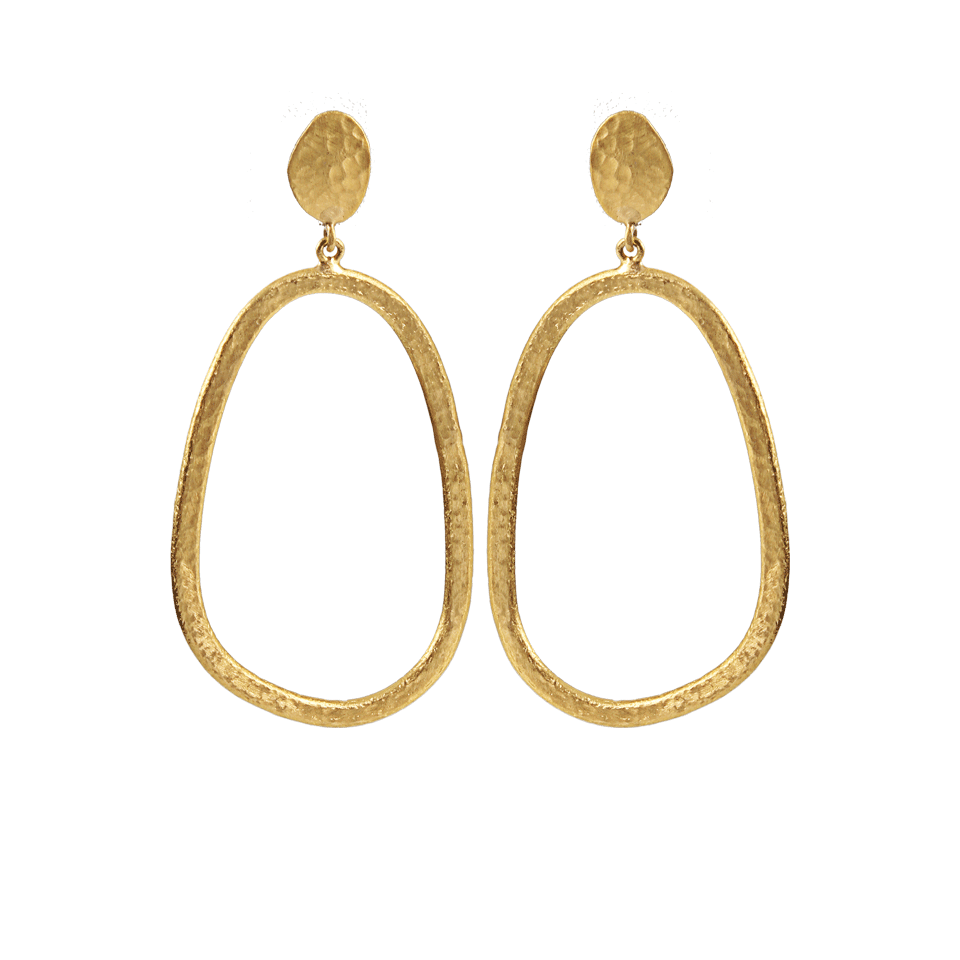 YOSSI HARARI-Melissa Open Earrings-YLLW GLD