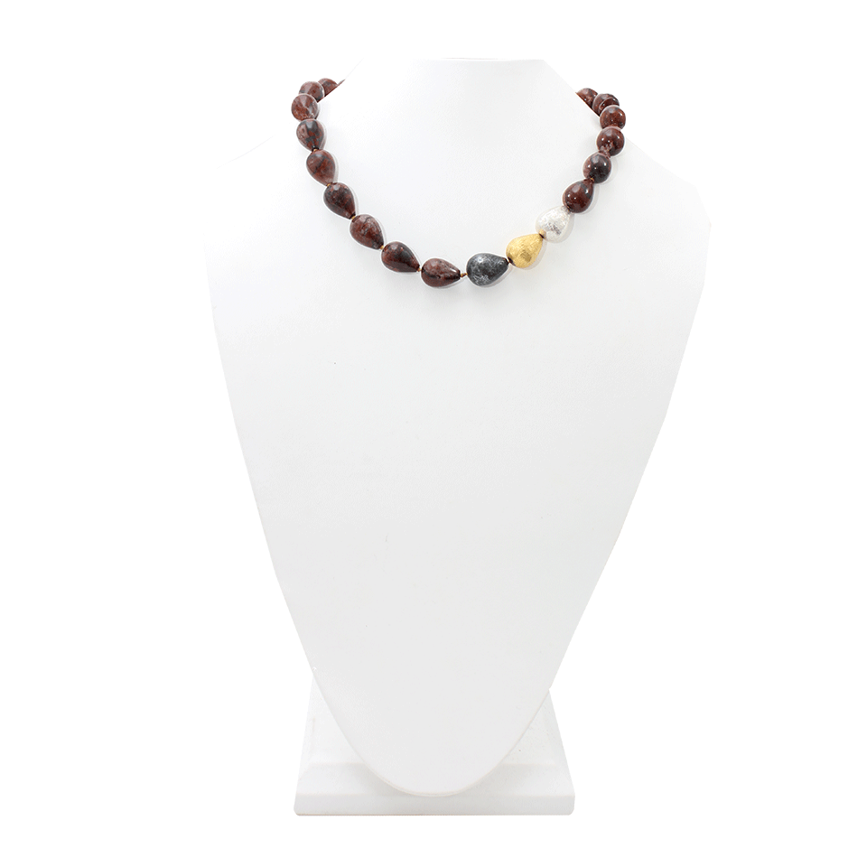 YOSSI HARARI-Dark Agate Necklace-GILVER