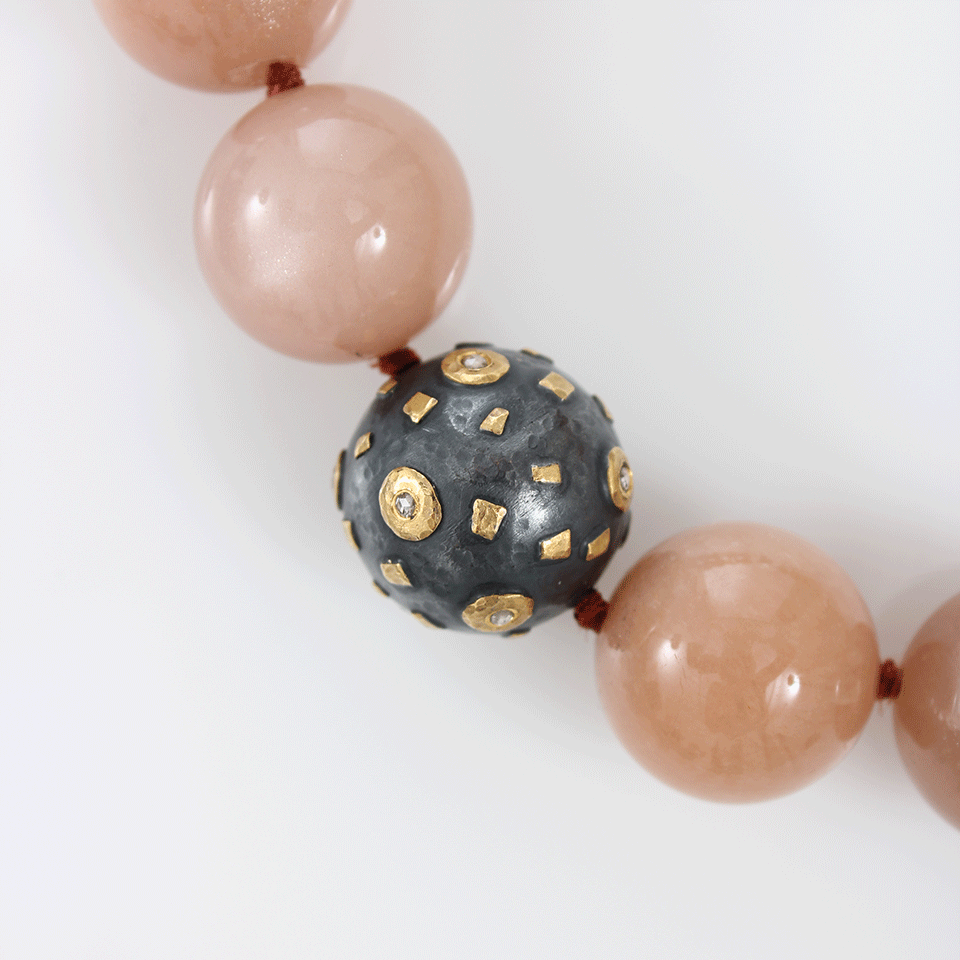 YOSSI HARARI-Libra Bead Necklace-GILVER