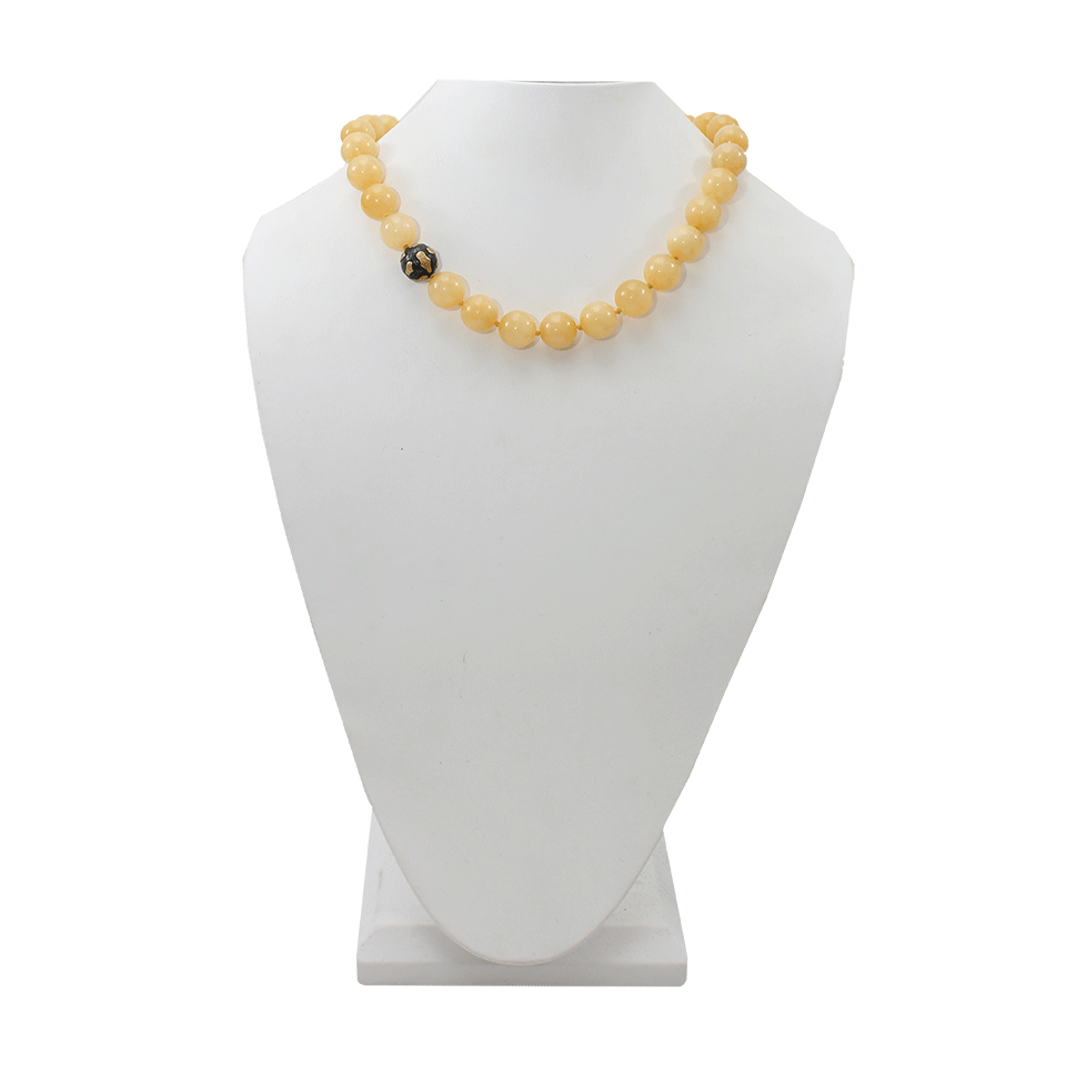 YOSSI HARARI-Libra Honey Jade Necklace-GILVER
