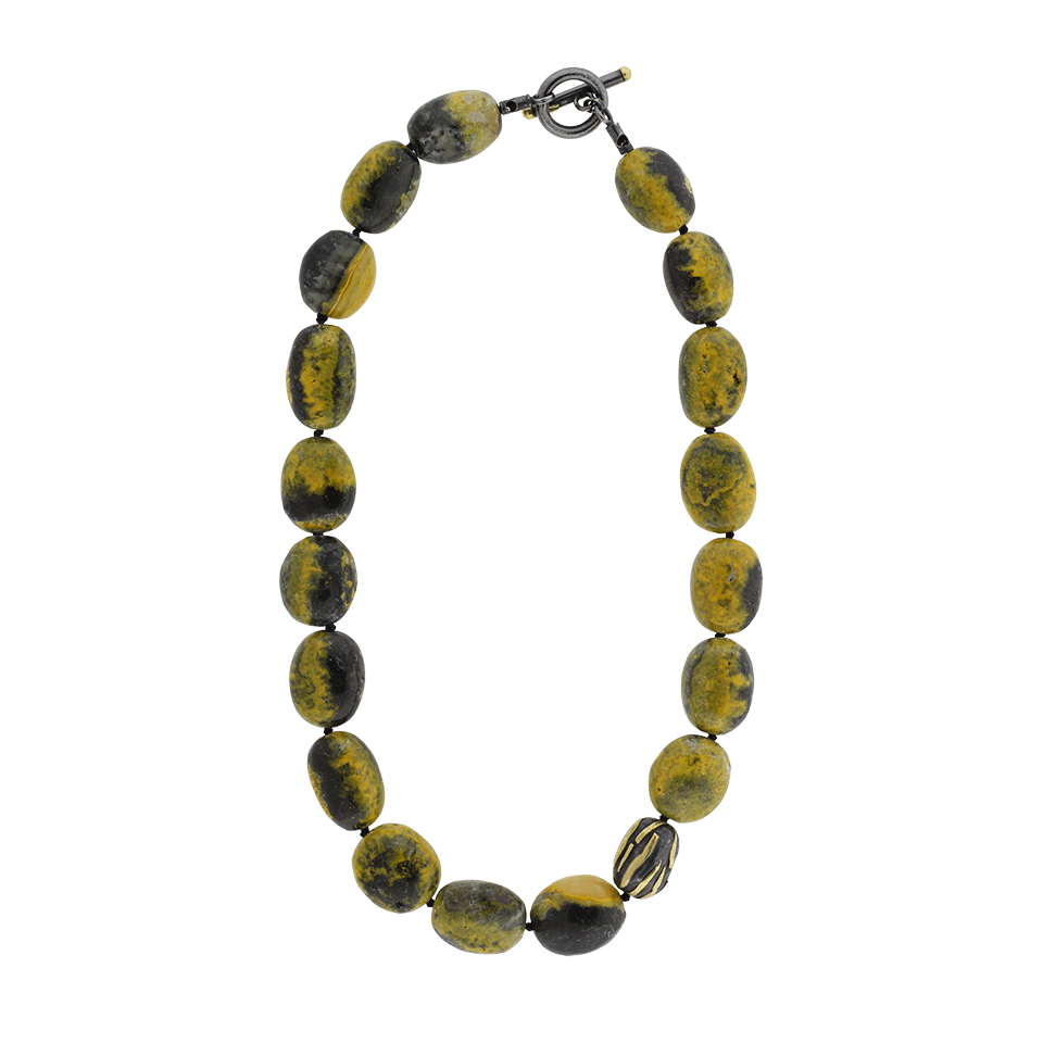 YOSSI HARARI-Libra Yellow Jasper Necklace-GILVER
