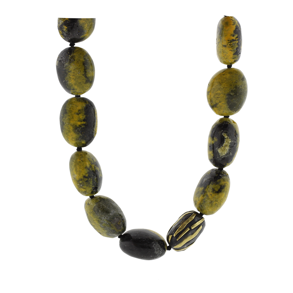 YOSSI HARARI-Libra Yellow Jasper Necklace-GILVER