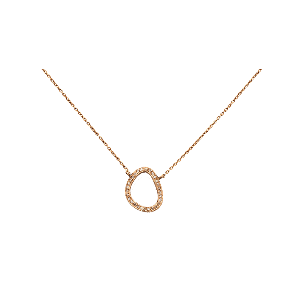 YOSSI HARARI-Melissa Openwork Necklace-ROSE GOLD