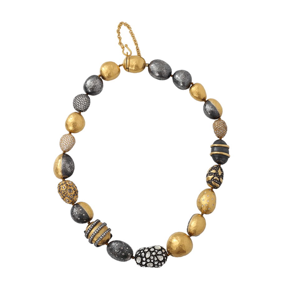 YOSSI HARARI-Helen Diamond Necklace-YELLOW GOLD
