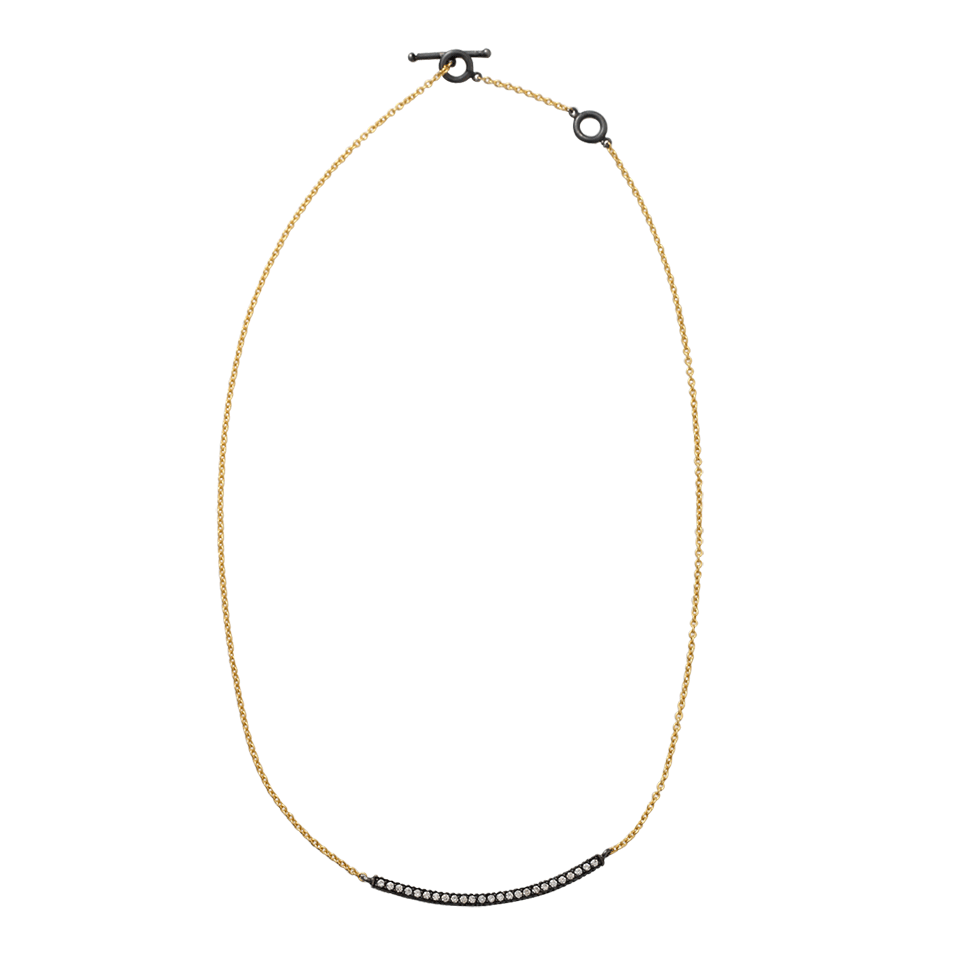 YOSSI HARARI-Lilah Smile Diamond Necklace-YELLOW GOLD