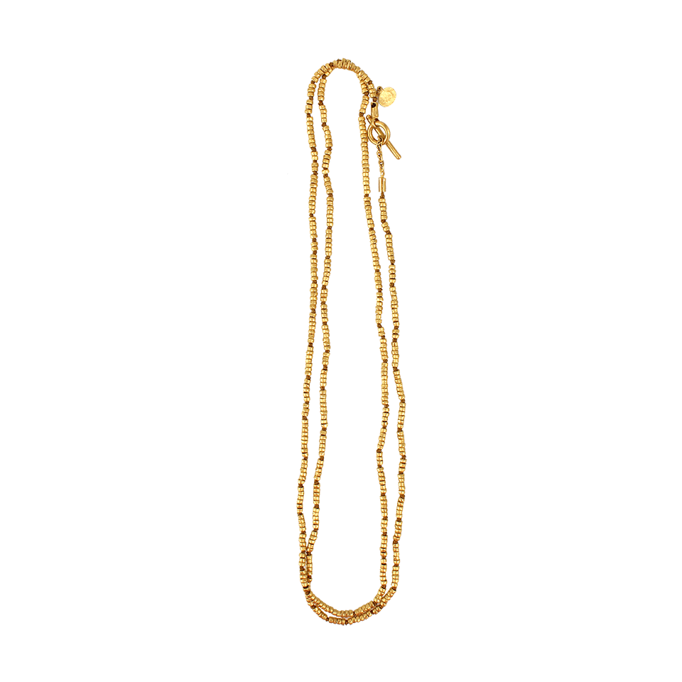 YOSSI HARARI-Tribe Knotted Wrap Necklace-YELLOW GOLD