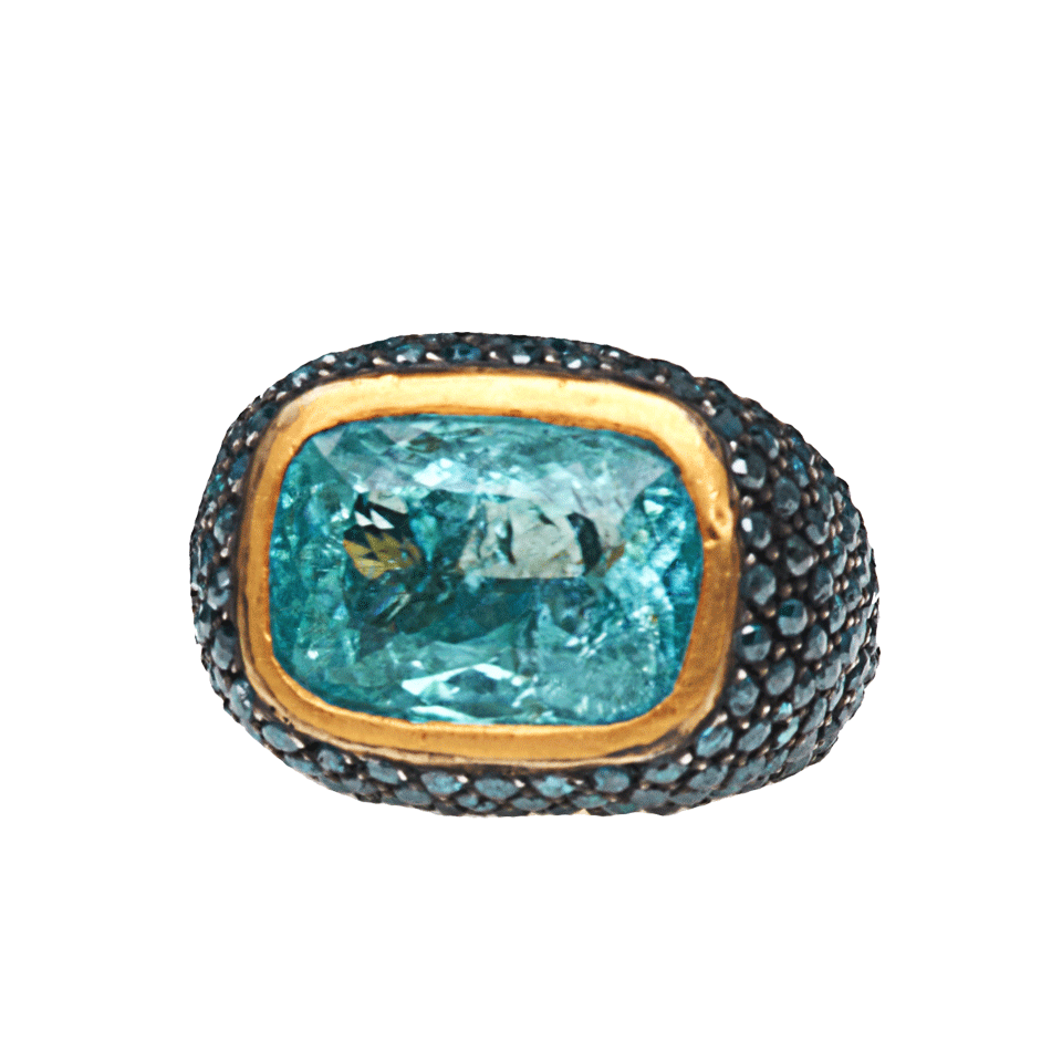 YOSSI HARARI-Roxanne Paraiba Ring-GLVR/YG