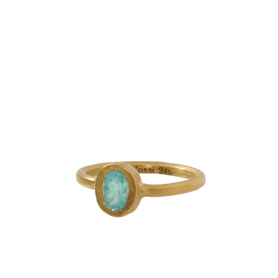 YOSSI HARARI-Carmen Paraiba Stacking Ring-YELLOW GOLD
