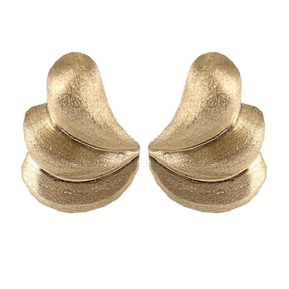 YVEL-Handmade 18K Yellow Gold Shell Earrings-YLW GOLD