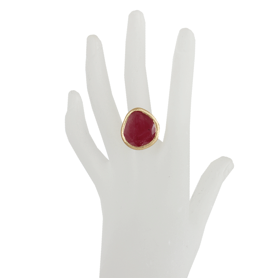 YVEL-Natural Sapphire Ring-YELLOW GOLD