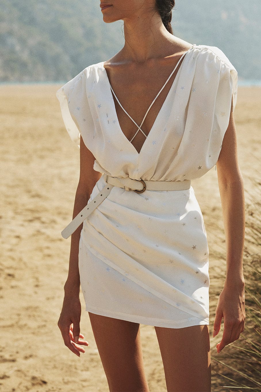 ZEYNEP ARCAY-Star Mini Silk Dress-