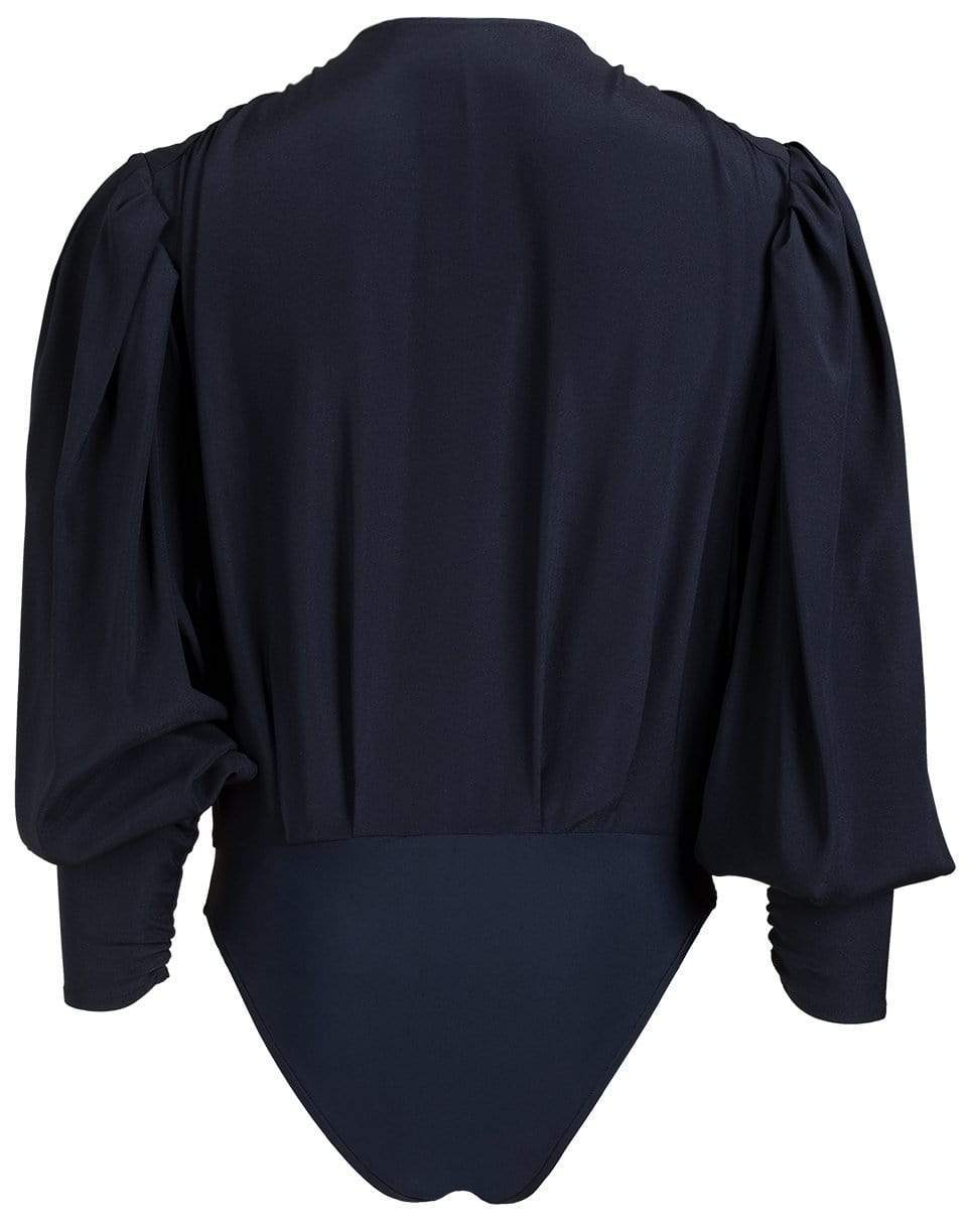 ZEYNEP ARCAY-Envelope Silk Bodysuit-BLACK