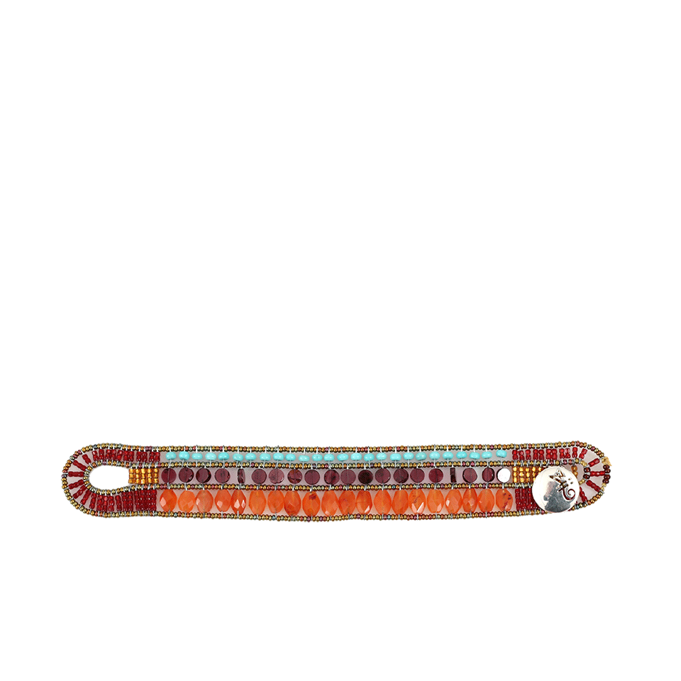 ZIIO-Snake Multi-Beaded Bracelet-ORANGE