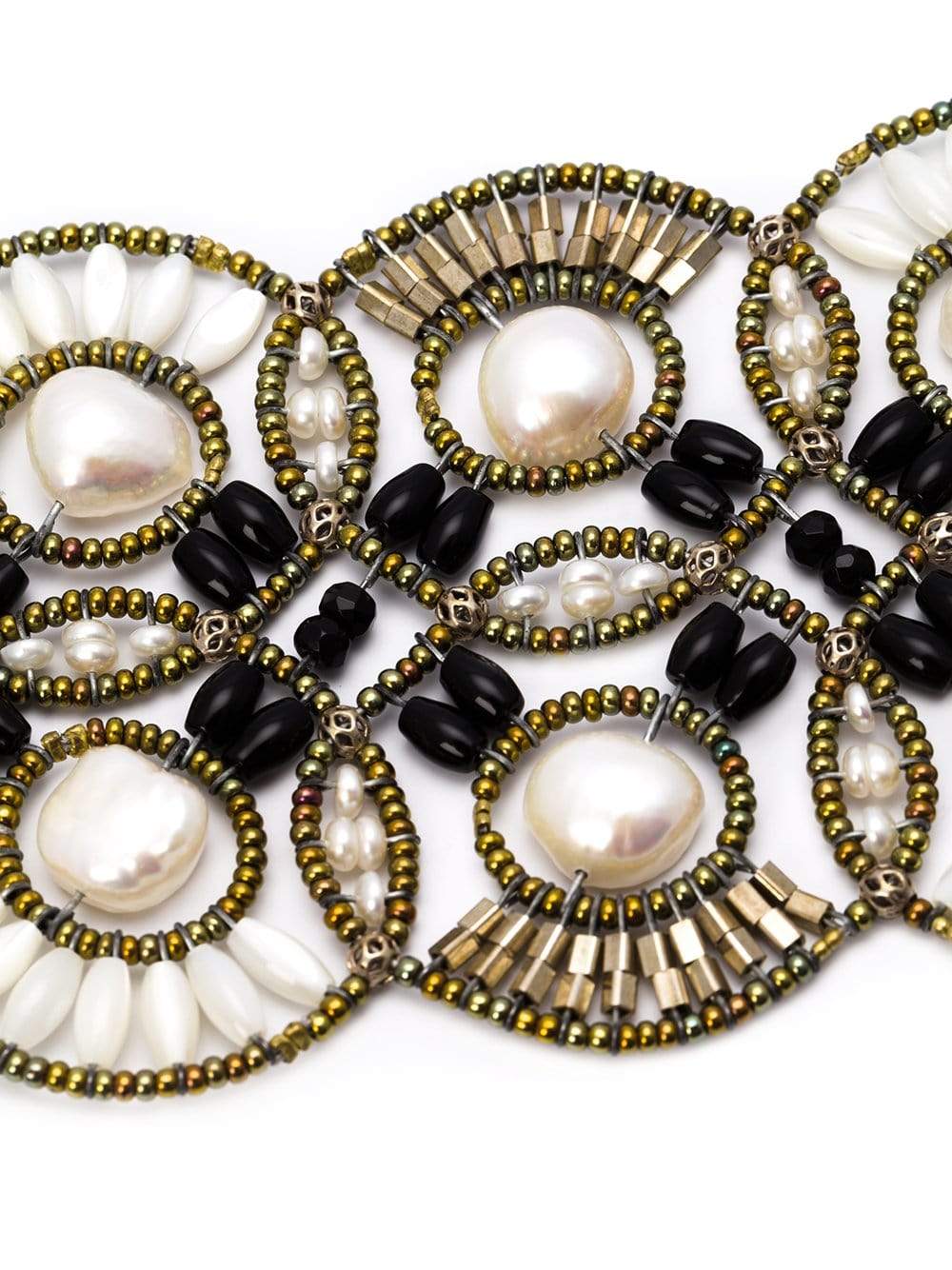 ZIIO-Cosmic Large Multi-Beaded Bracelet-PEARL