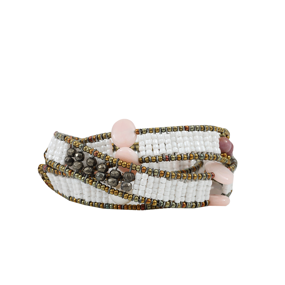 ZIIO-Boa Fancy Long Beaded Bracelet-WHITE