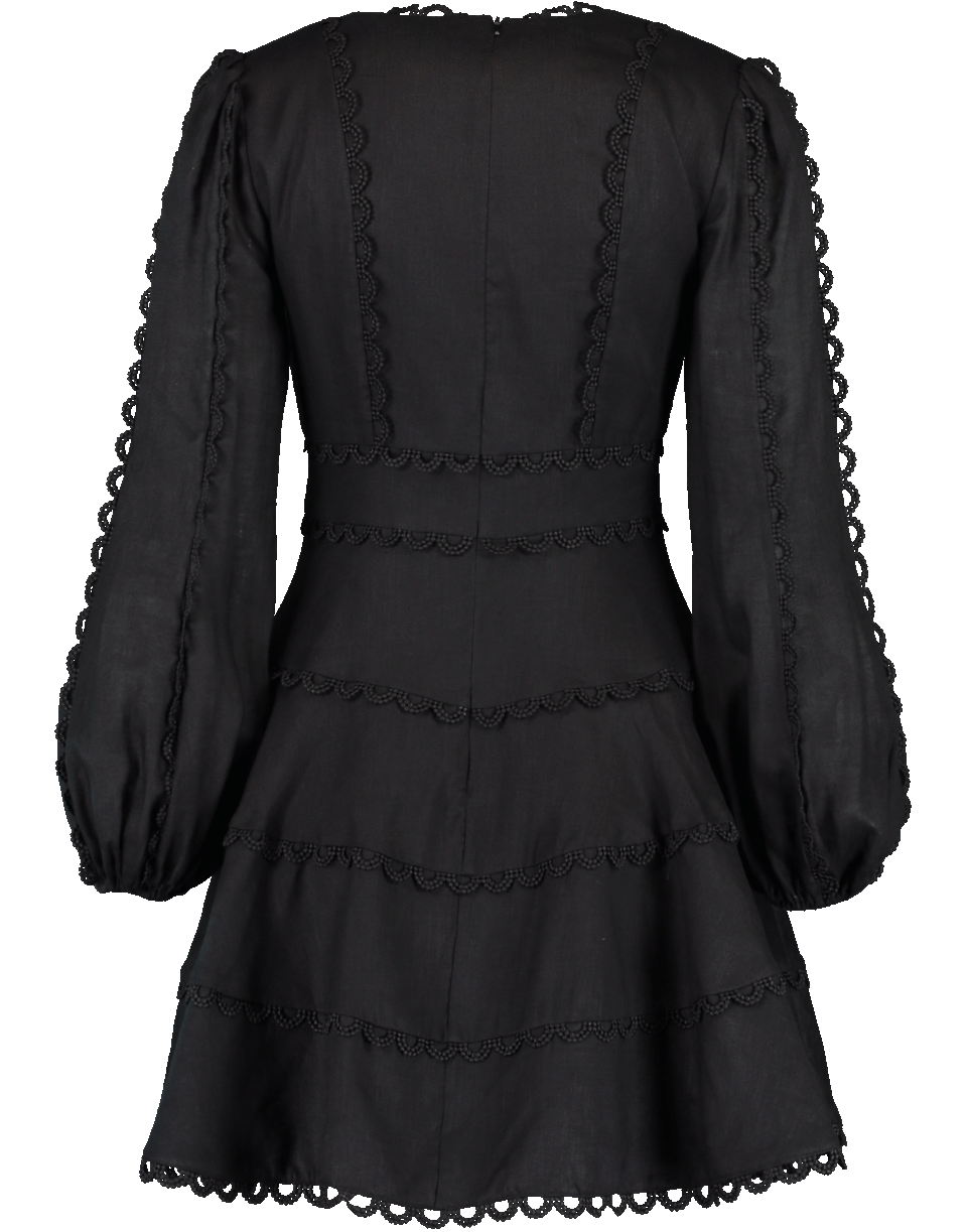ZIMMERMANN-Heathers Flounce Short Dress-