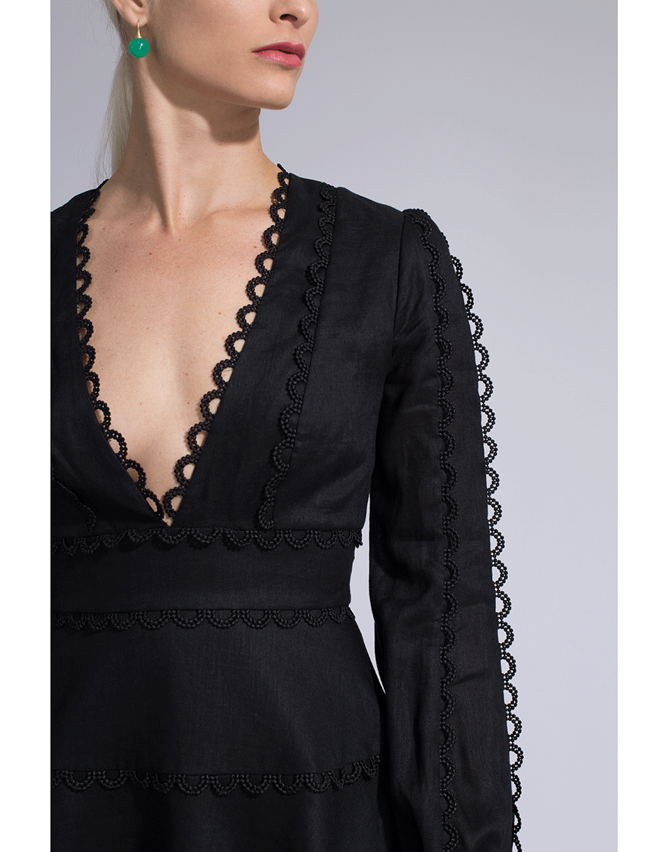 ZIMMERMANN-Heathers Flounce Short Dress-