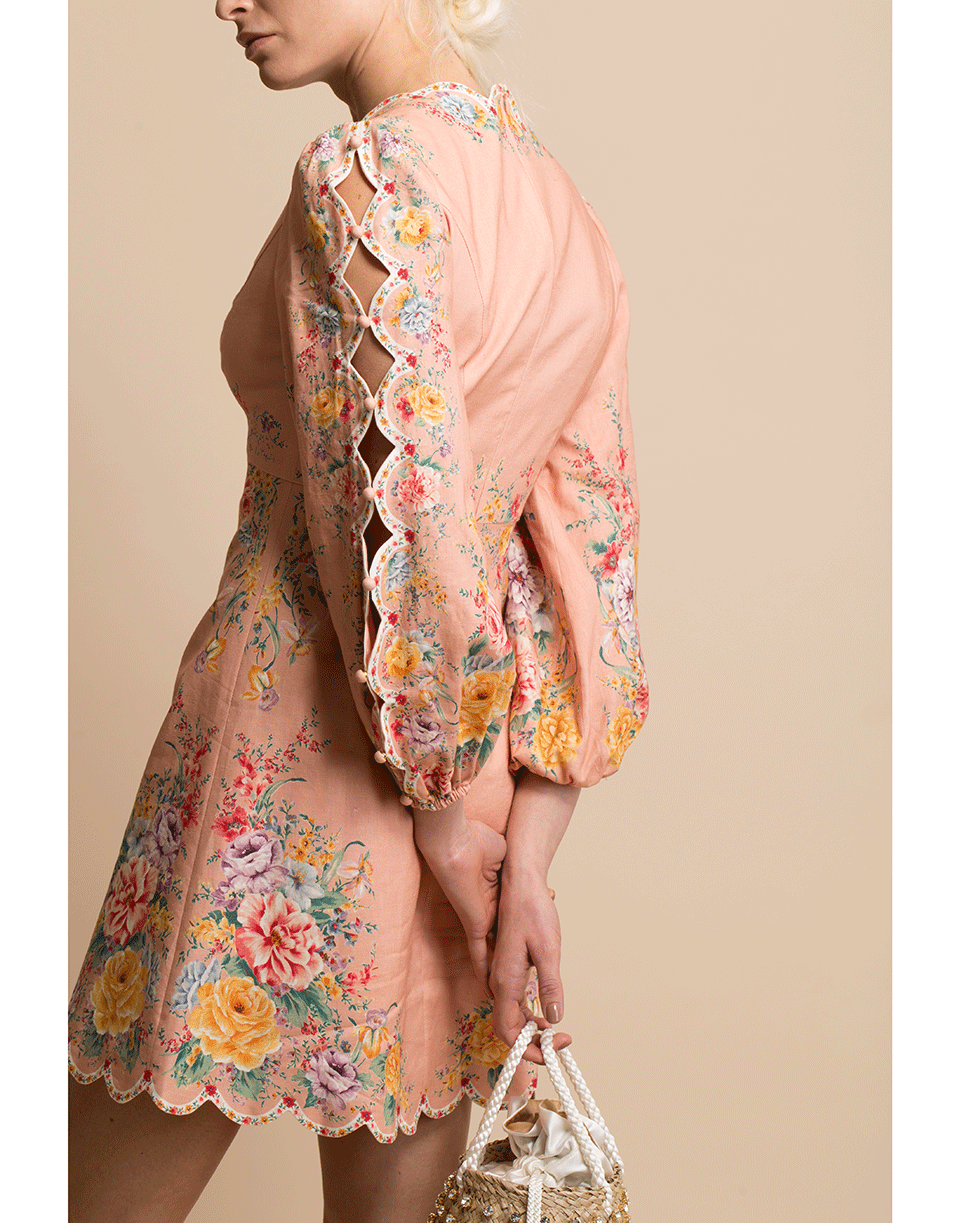 ZIMMERMANN-Zinnia Scalloped Mini Dress-