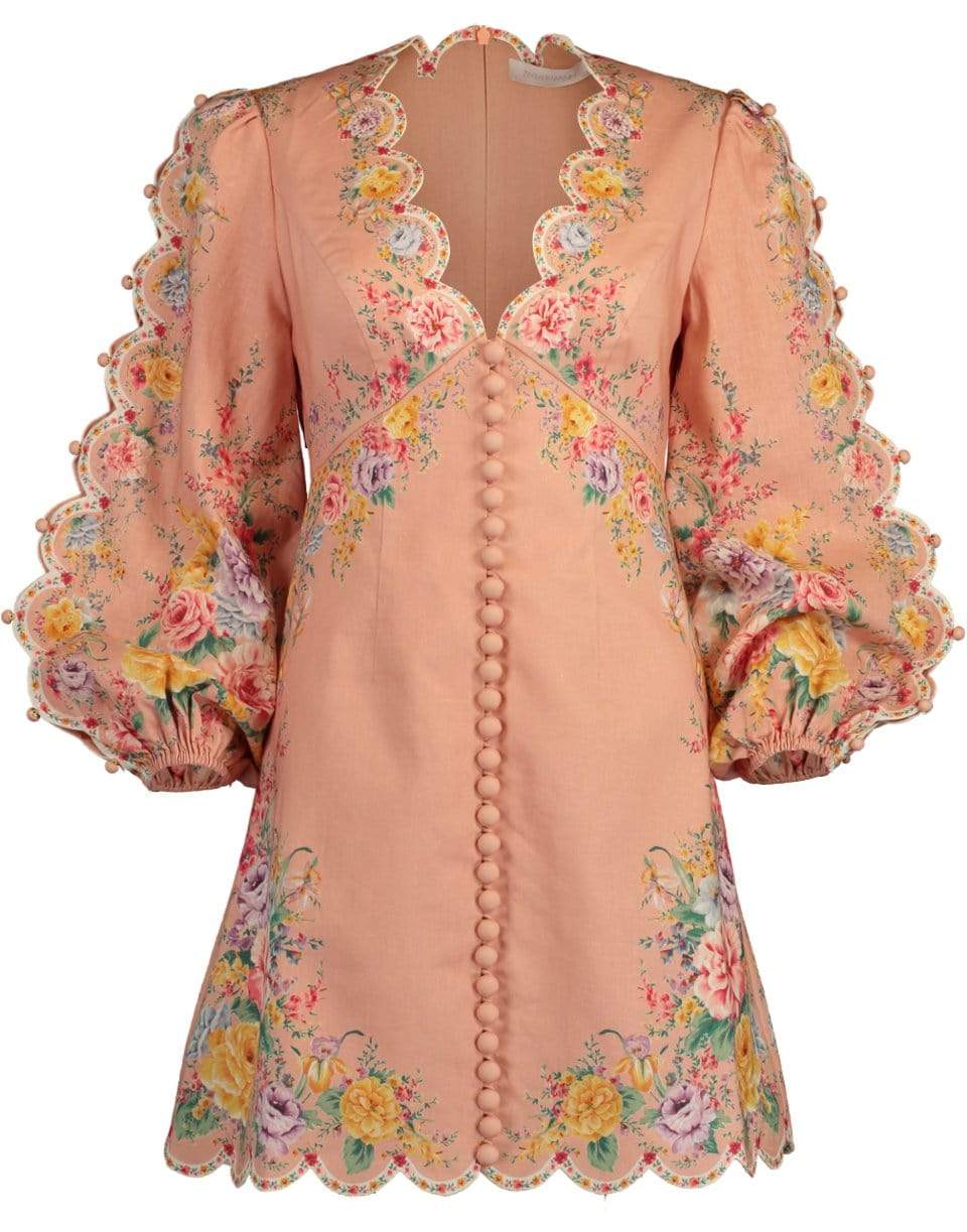 ZIMMERMANN-Zinnia Scalloped Mini Dress-