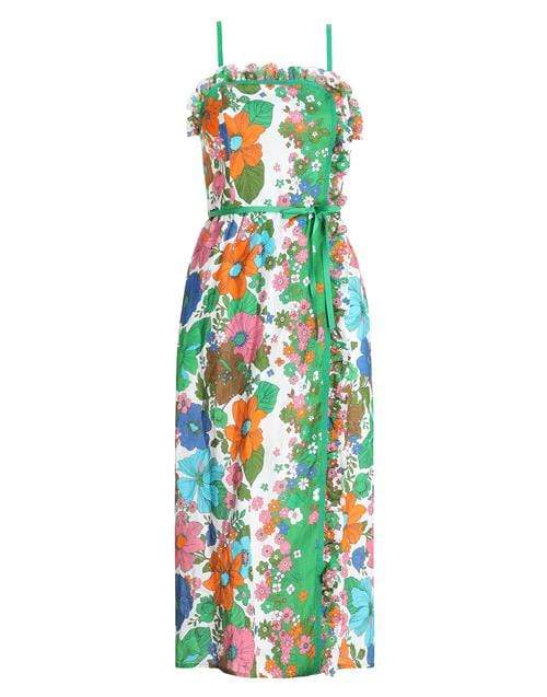 ZIMMERMANN-Riders Ruffle Midi Dress-