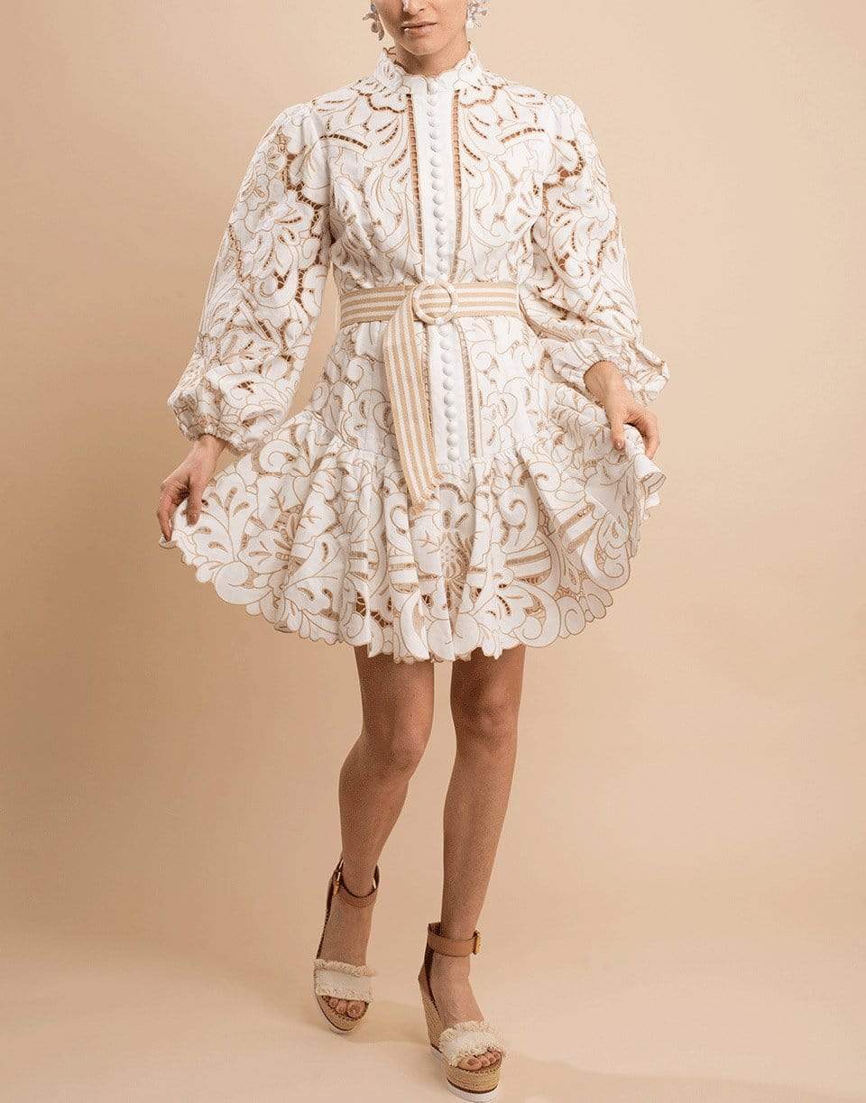 ZIMMERMANN-Edie Button Down Short Dress-