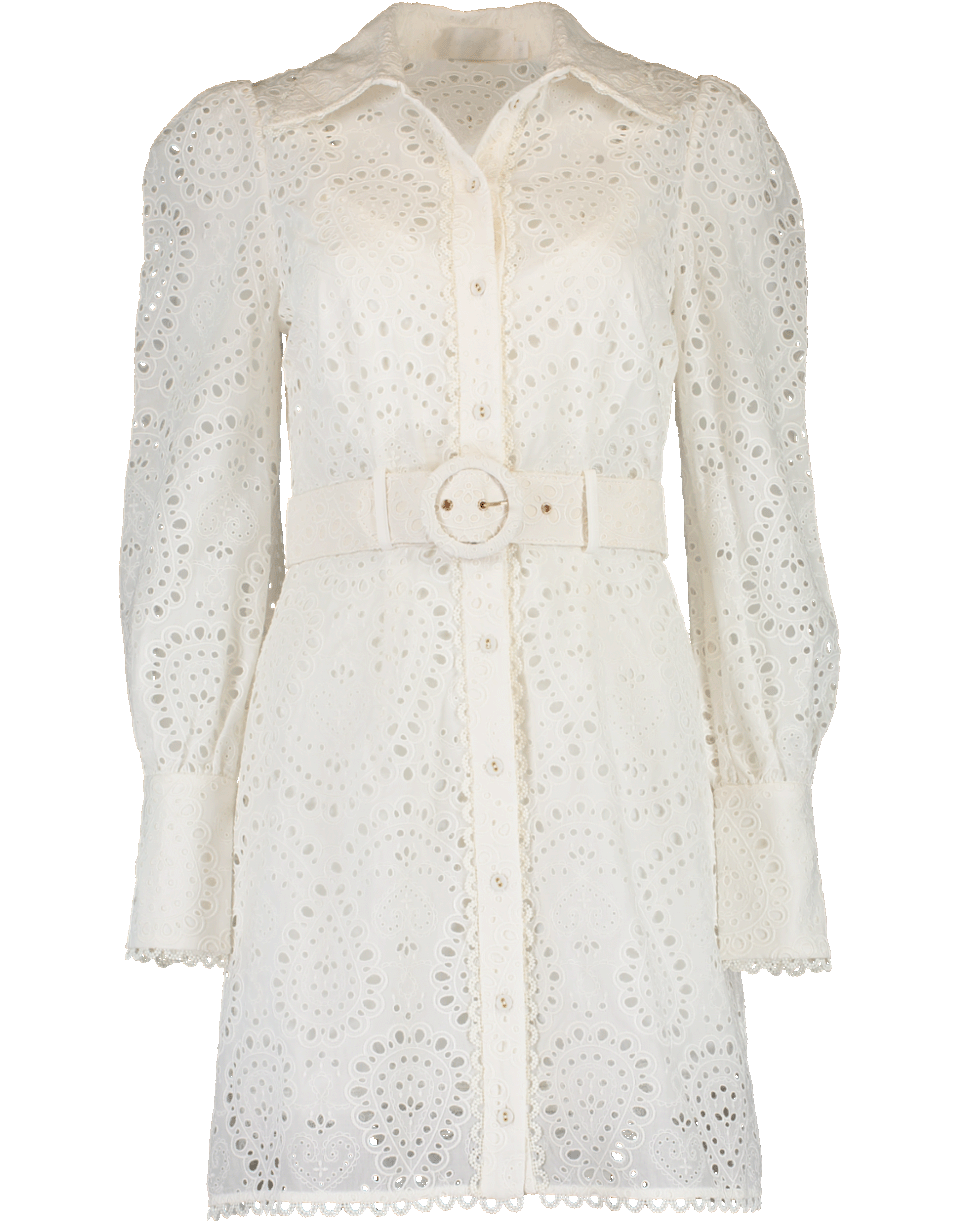 ZIMMERMANN-Heathers Belted Shirt Dress-