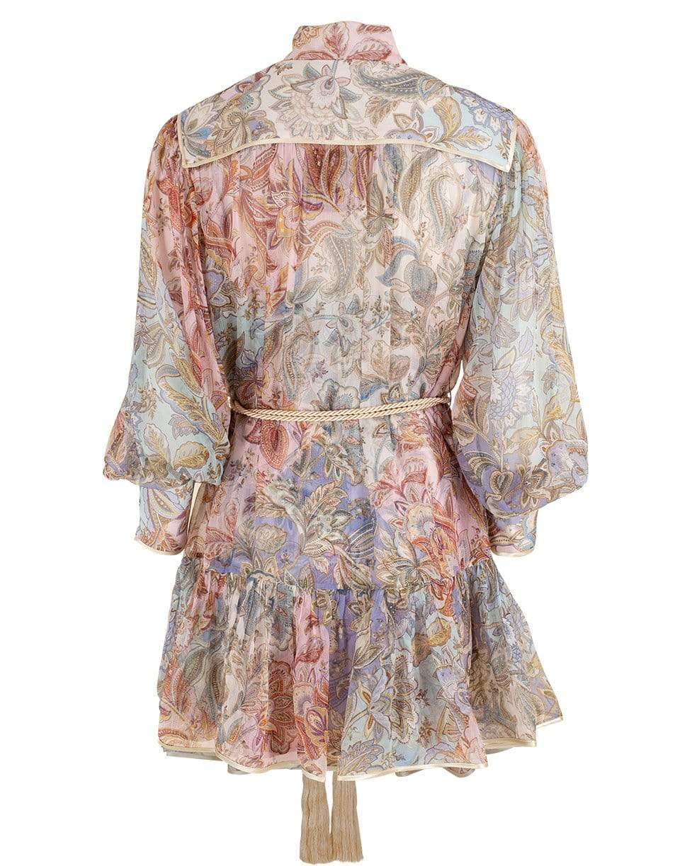 ZIMMERMANN-Jacobean Lucky Bound Mini Dress-