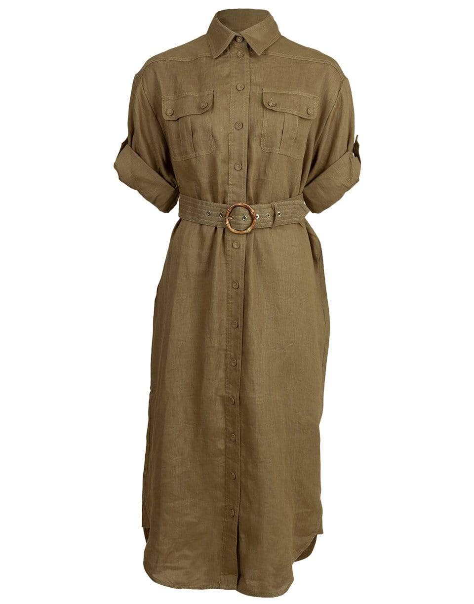 ZIMMERMANN-Super Eight Safari Midi Shirt Dress-