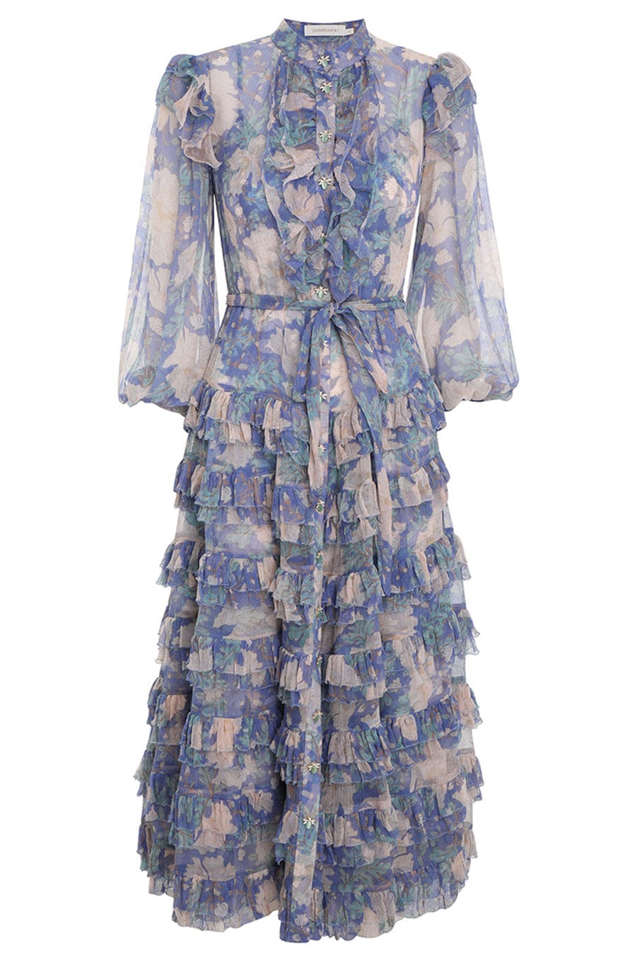ZIMMERMANN-Cosmic Midi Scallop Dress-